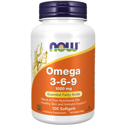 Now Omega 3-6-9 Softgels 100's