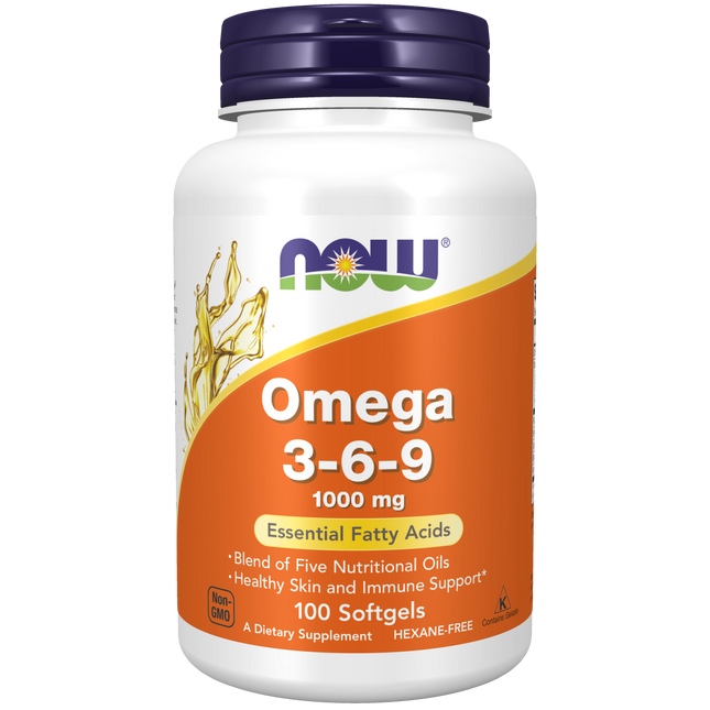 Now Omega 3-6-9 Softgels 100's