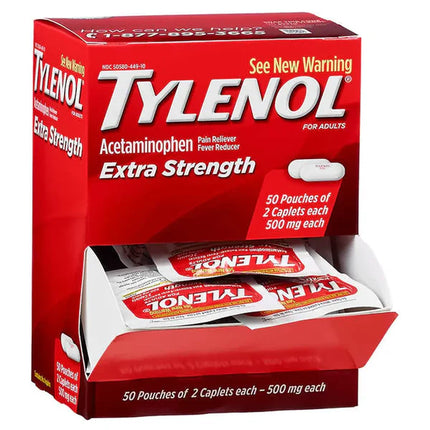 Tylenol Extra Strength 500mg Caplets 25 x 2s