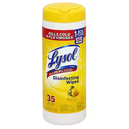 Lysol Disinfecting Wipes Lemon & Lime Blossom 35's