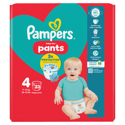Pampers Baby Dry Nappy Pants Size 4 23's
