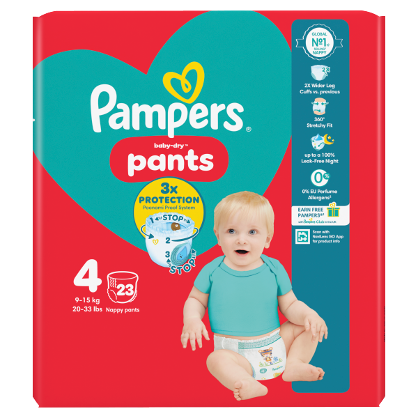Pampers Baby Dry Nappy Pants Size 4 23's