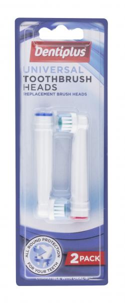 Dentiplus Universal Toothbrush Heads 2 Pack