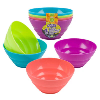 Kitchen & Co. Plastic Bowl Set 4pcs 6oz/175ml