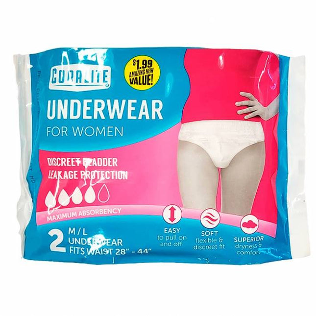 Coralite Underwear for Women 2pk