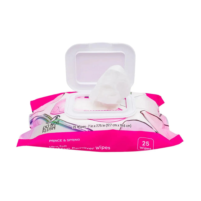 Prince & Spring Makeup Remover Wipes 25pk