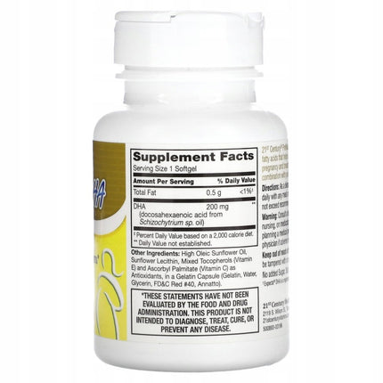 21st Century Prenatal DHA Softgels 30's