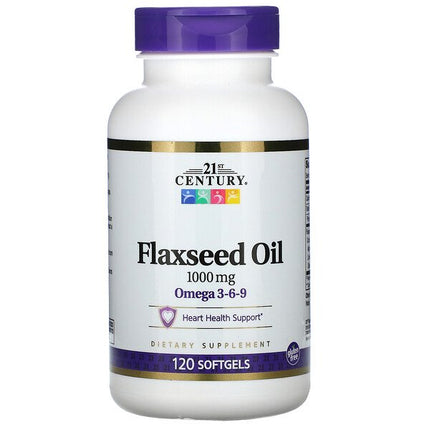 Flaxseed Oil 1000mg 3-6-9 Softgels