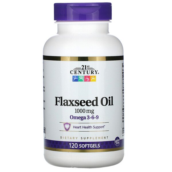 Flaxseed Oil 1000mg 3-6-9 Softgels