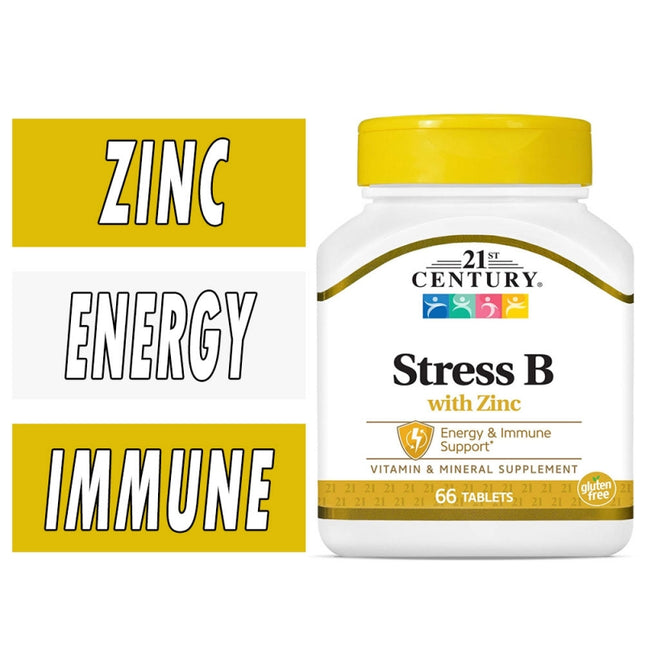 21st Century Stress B with Zinc Tabs 66's