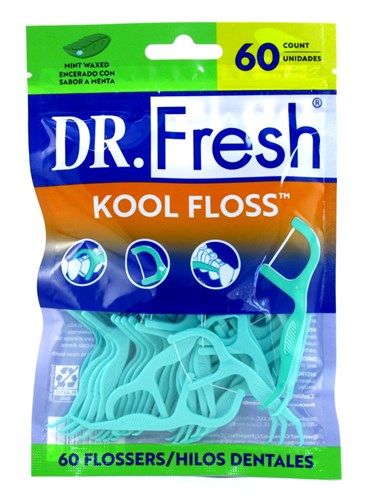 Dr.Fresh Kool  Flossers Mint 60's