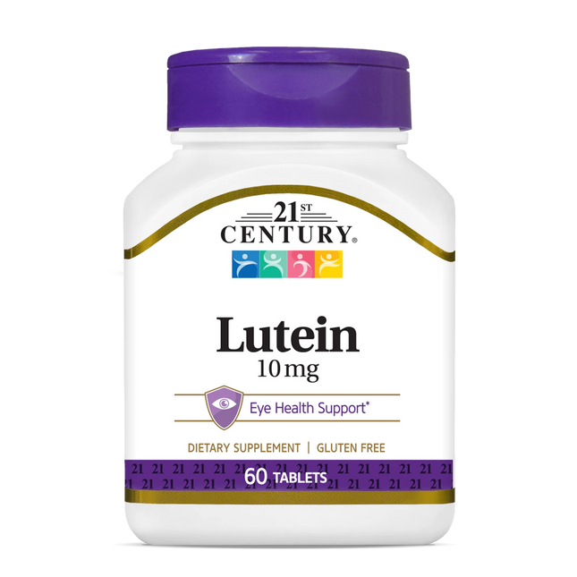 21st Century Lutein 10mg Tablets 60's