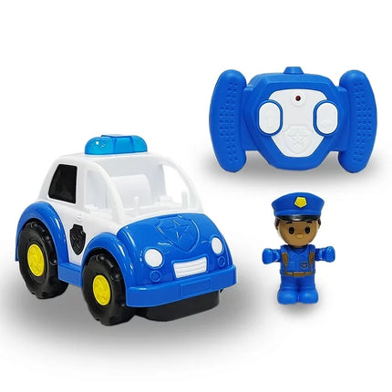 Kid Connection RC Police Car with Lights & Police Officer Figure 3+