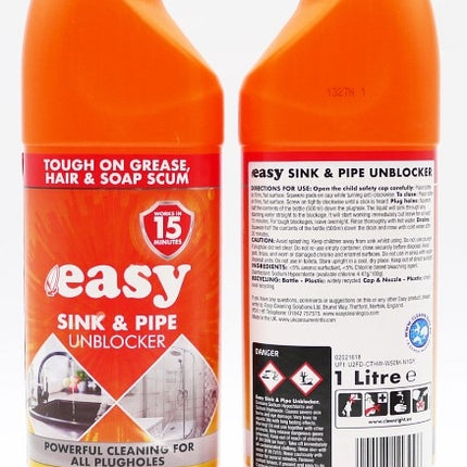 Easy Sink & Pipe Unblocker 1Ltr