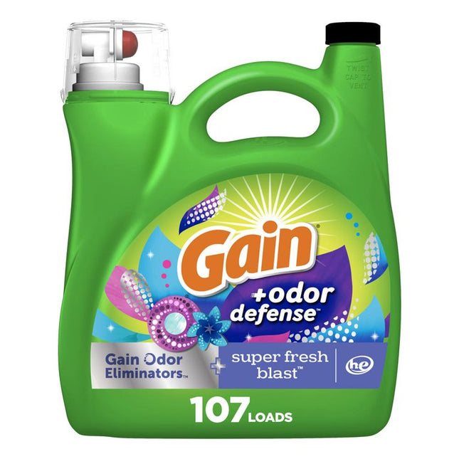 Gain Liquid Detergent Fresh Blast Scent 154oz