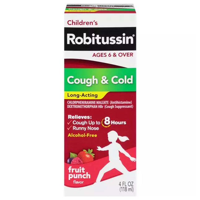 Robitussin Paediatric Cough & Cold LA 4oz