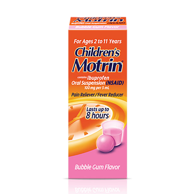 Children's Motrin Ibuprofen Oral Suspension Bubble Gum (NSAID) 4fl.oz (120ml)