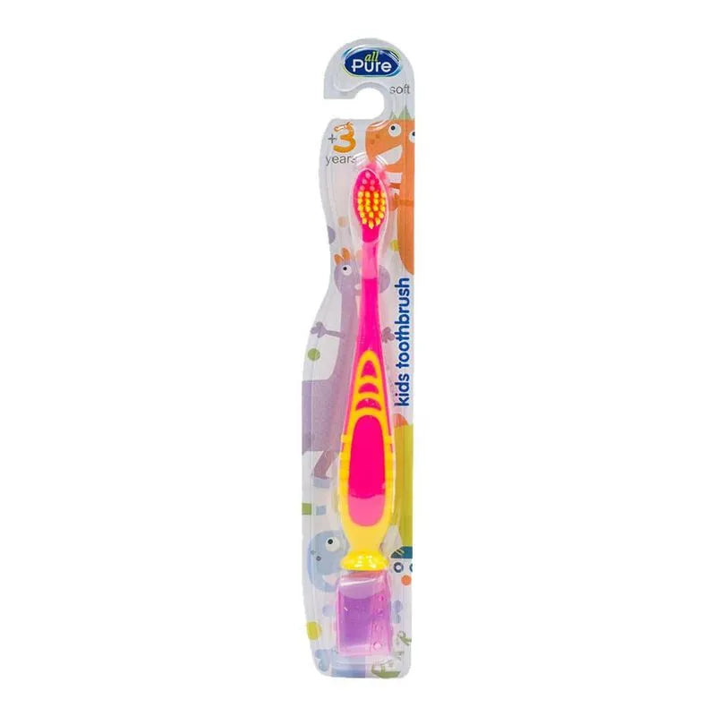 All Pure Kids Toothbrush with Suction Base Soft