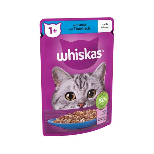 Whiskas 1+ Cat Food Pouch Tuna in Jelly 85g