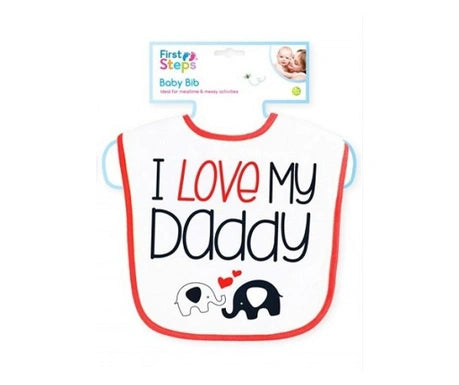 First Steps Mommy/Daddy Baby Bib