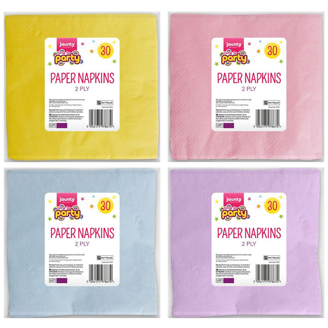 Jaunty Time To Party Paper Napkins 30pk