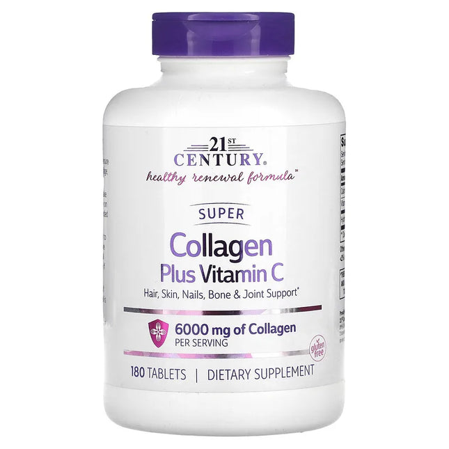 21st Century Super Collagen Plus Vit C 180Tabs