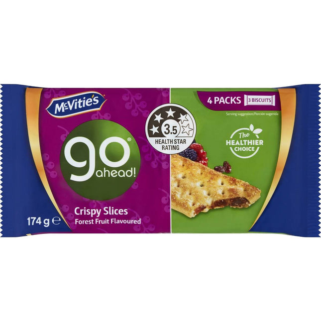 McVitie's Go Ahead Forest Fruit Crispy Slice 18/174g