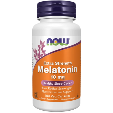Now Melatonin 10mg Veg. Capsules 100's