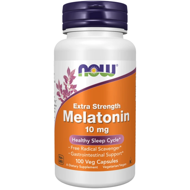 Now Melatonin 10mg Veg. Capsules 100's