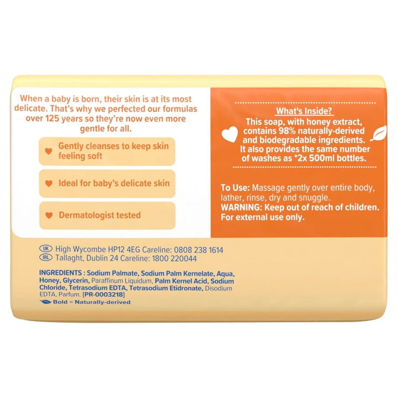 Johnson's Baby Honey Soap 2 x 90g