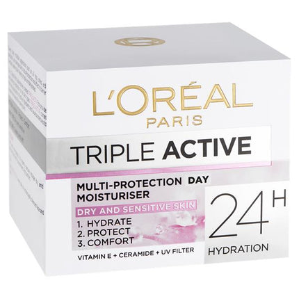 L'orel Triple Active Moisturizer Dry & Sensitive 50ml