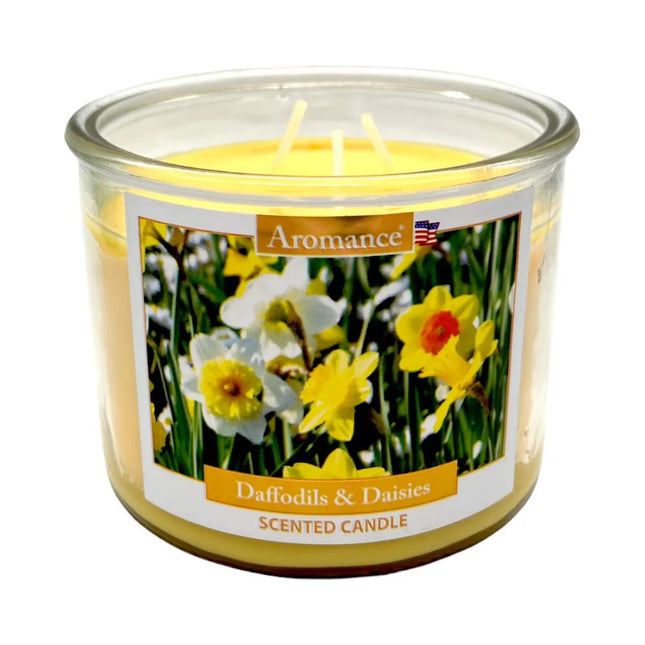 Candle Jar Daffodils & Daisies 12oz