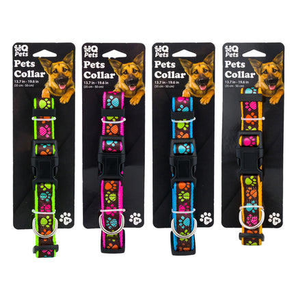 HQ Pets Pet Collar M Asst Cols 92175