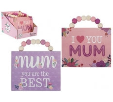 MOTHERS DAY HANGING SIGN EADED HANGER