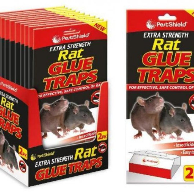PestShield Extra Strength Rat Glue Traps 2pk