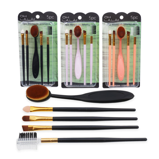 Oh LaLa 5pc Make up Brush Set