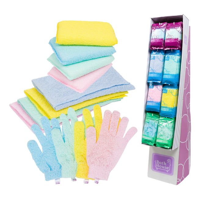 Bath House Exfoliating Gloves