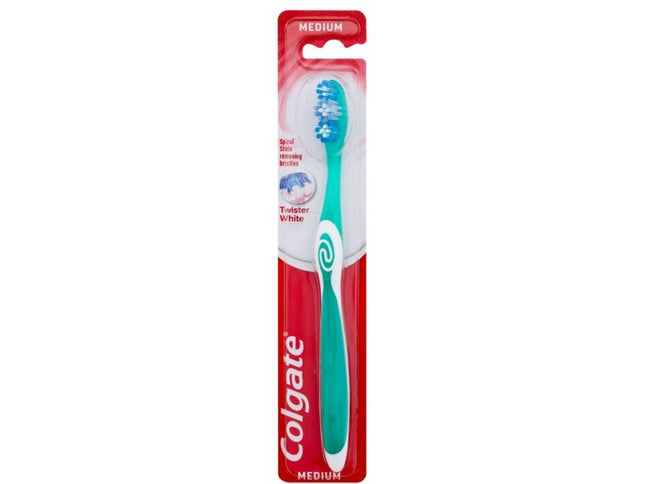 Colgate Twister White Toothbrush  Medium
