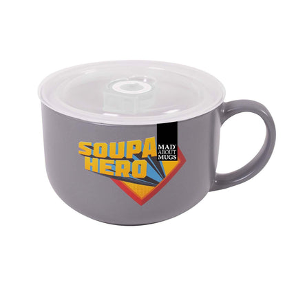 Mad About Mugs Lidded Soup Mug 25oz Asst Cols