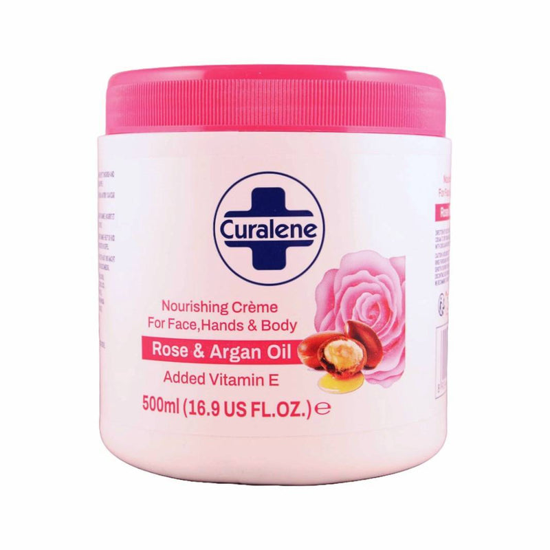 Curalene Moisturizing Rose & Argan Oil Creme 500ml