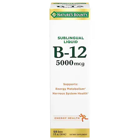 Natures Bounty B-12 5000mcg/ml Subl. Liquid 2oz