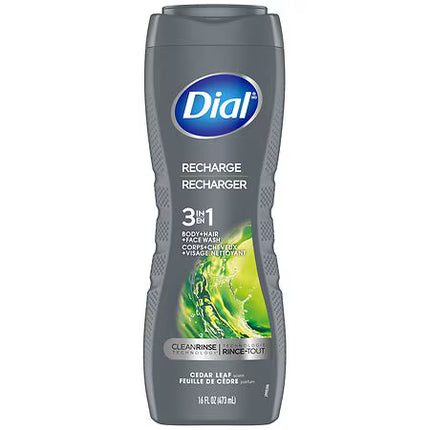 Dial Men Body Wash 3-In-1 Recharge 16oz