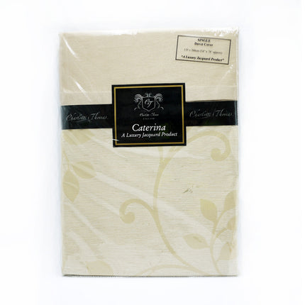 Caterina Single Duvet Cover Beige 54" x 78"