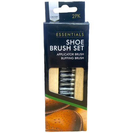 Crosby Shoe Brush Set 2pk