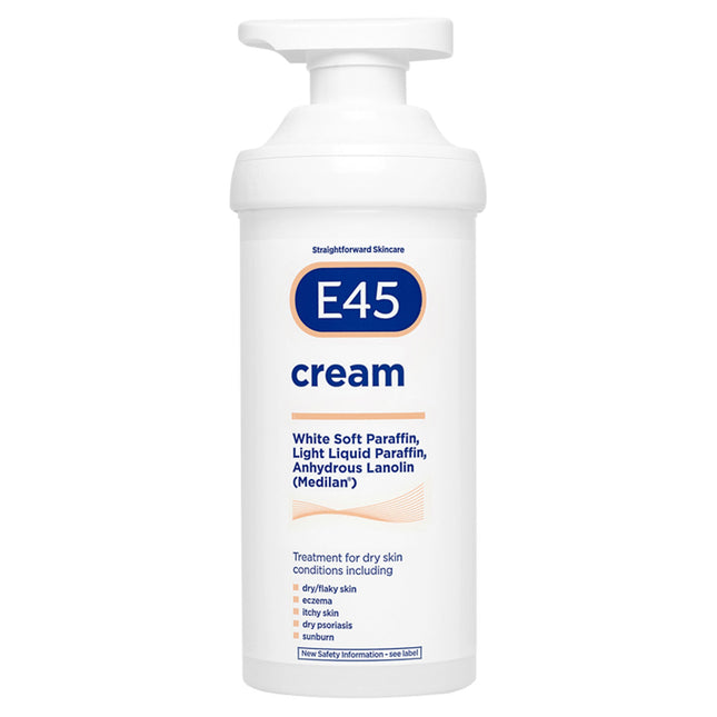 E45 Cream Pump 500g