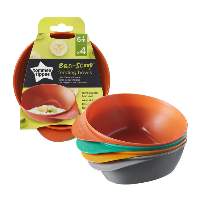 Tommee Tippee Easiscoop Feeding Bowls 4's