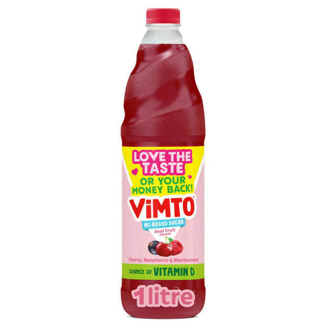 Vimto Cordial Cherry, Raspberry & Blackcurrant 1Ltr