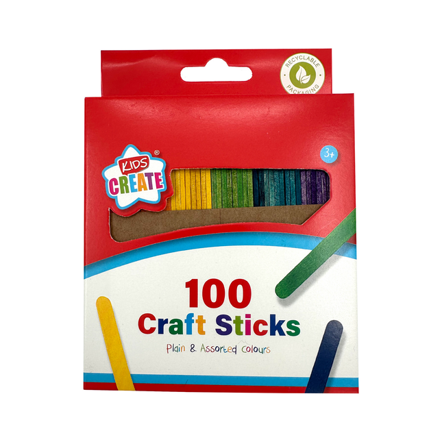 Kids Create 100 Craft Sticks