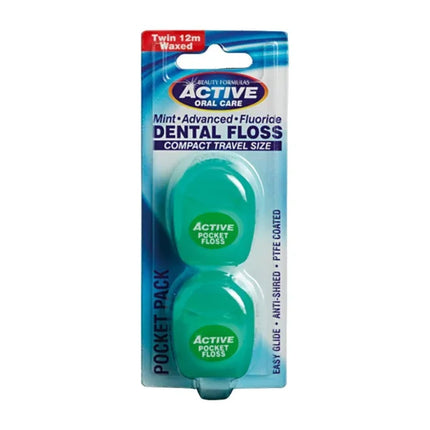Beauty Formulas Active Adv Mint Waxed Fluoride Twin 12m