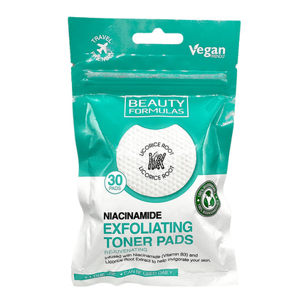 Beauty Formulas Niacinamide Exfoliating Toner Pads 30's